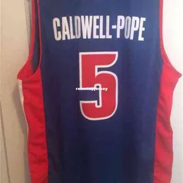 Кентавиус Caldwell-Pope #5 Джерси Мужчины синие редкие баскетбольные майки