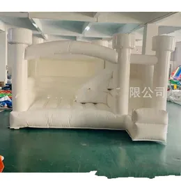 Mats Durable PVC Commercial Inflatable White Bounce Castle With Slide Combo Jumping House Tent bouncy castle jumper included Air Blower For Outdoor Fun 795 E3