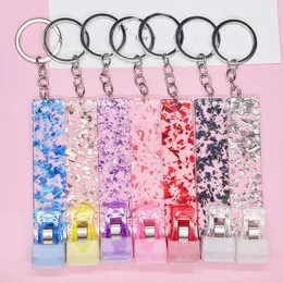 Latest Smoking Colorful Portable Dry Herb Tobacco Preroll Rolling Roller Tip Straw Anti Scalding Cigarette Holder Clip Clamp Folder Tongs Bracelet Keychains