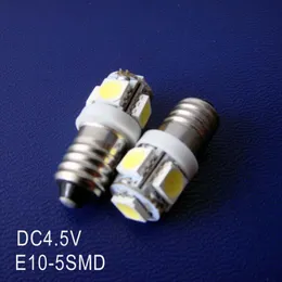 Glödlampor av hög kvalitet DC4.5V 5V E10 LED -pilotlampa VARNING Signal som indikerar instrumentljus pinballs glödlampa 100 st/lotled