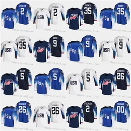 CeUf 2019 IIHF Womens World Championship USA TEAM 26 Kendall Coyne 2 Lee Stecklein Rooney Megan Bozek 5 Megan Keller Blank Ice Hockey Jersey