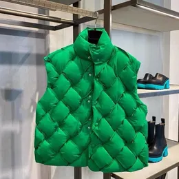 Bott Designer Shirt Tide marka kamizelki męska jesień i zima nowa luźna zielona kamizelka kamizelki zagęszcza się ciepła kurtka bez rękawów