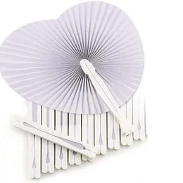 30st Papper Folding Fan Heart-Shaped Round Heart Wall Decoration Wedding Party Gift For Gästsjubileum DIY 220505