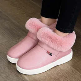 FZNYL Winter Warm Fluffy Slippers Ladies PU Waterproof Fashion Indoor Home Shoe Men Fur Slides Pantoufles Femme Y200424 GAI GAI GAI