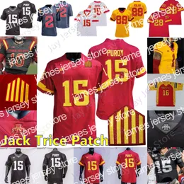 새로운 2021 Custom Iowa State Cyclones Football NCAA Jersey College Brock Purdy Hall Hutchinson Sean Shaw Jr. Allen Nwangwu Will McDonald IV