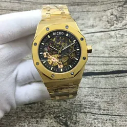 Orologio meccanico da uomo con movimento cavo automatico da 42 mm, specchio zaffiro 316 in acciaio pregiato