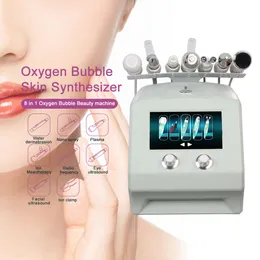 8 in 1 oxygen bubble water dermabrasion ion meso plasma pen anti-bacterial and anti-inflammatory skin cleaning firming facial lifting brightening beauty machine