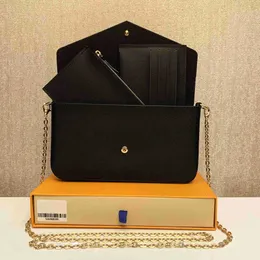 مصمم الحقائبحقيبة يد كلاسيكية فاخرة بتصميم Pochette Felicie حقيبة يد جلدية أصلية حقيبة كتف حقيبة يد صغيرة حقيبة تسوق رسول