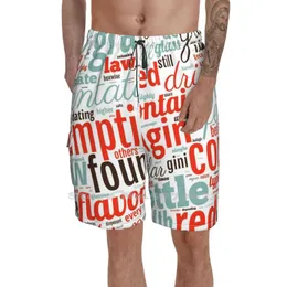 Pantaloncini da uomo Vino - Composizione tipografica Hd 3 Personalità traspirante Vacanza Spiaggia Letsgroovebaby Lets Baby Red WineUomo UomoUomo