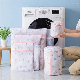 Polyester Mesh Tvättförvaringsväska dragkedja Dirty Washing Machine Pouch Clothes Bh underkläder flerstora väskor hushållsglas