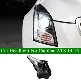 CADILLAC ATS LED DayNamic Turn Signal Head Light Angleth Angle Eye Projecor Lens 2014-2015の車のハイビームヘッドライト