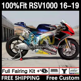 Spritzguss-Verkleidungen für Aprilia RSV4 RSV 1000 RSV-1000 RSV1000 R RR 16 17 18 19 Karosserie 5DH.36 RSV1000RR 2016 2017 2018 2019 RSV1000R 16-19 OEM-Karosserie blau schwarz