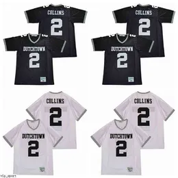 Chen37 Men Sale Football High School 2 Landon Collins Dutchtown Jersey Team Color Black White All Stitched Breathable Pure Cotton Top Quality as