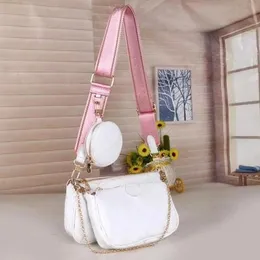 El çantası moda kadın kravat boyası baskı omuz çantaları 3pcs yüksek kaliteli pu deri zarf zinciri cüzdan renkli bayanlar crossbody çanta