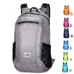 10L20L Lightweight Portable Foldable Waterproof Backpack Folding Bag Ultralight Outdoor Pack for Women Men Travel Hiking 220812