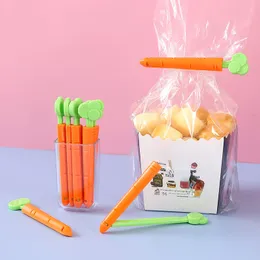 Conservazione di alimenti sfusi per mantenere la clip di tenuta in plastica a forma di carota