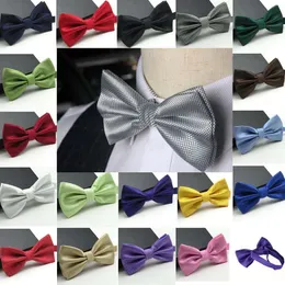 Mens Adjustable Dress Wedding Tuxedo Pretied Black Bow Tie Check Bowties Neck Kids Fancy Prom Formal