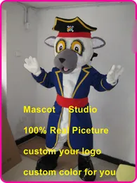 Pirate Dog Mascot Costume Custom Fancy Costume Anime Zestawy Mascotte Fancy Dress Carnival Costume40064