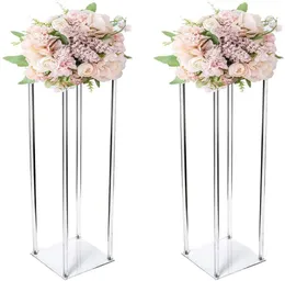 10-częściowy zestaw elegancki wysoko dekoracja kolumna ślubna przezroczysta akrylowa stojak na kwiaty bukietu dekoracja ślub Central Sxaug05