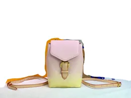 Klassische MINI-Regenbogen-Rucksack-Tasche, hochwertige Luxus-Designer, modische Monogramme, Rucksäcke, Handtaschen, Leder-Umhängetaschen, Umhängetaschen von Luxusmarken, Handtaschen