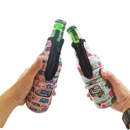 Rękoło napoje sublimacja pusta Transfer ciepła rękawa butelka z butelką otwieracz do butelki szklane butelki na zimno i rozbicie