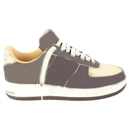 2022 Release 1 Low Monogram Brown Damier Azur Shoes MS1211 Authentic Leather 1S Outdoor Sports Sneakers mit speziellem Originalkarton-Staubbeutel 38-46