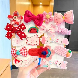 헤어 액세서리 menoea baby girls 클립 귀여운 만화 헤어핀 보석 공주 Tiara Girl Bow Clip Girlhair