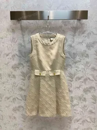 Moda Kadınlar Elbiseler Erken Sonbahar 3D Mektup G baskı denim kolsuz elbise yüksek kaliteli lüks tasarımcı kadınlar elbise