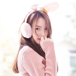 Berets Winter Warm Earmuffs Lady Ears Girls Foldable Bag Korean Carrot Ear Protecters Plush Velvet Windproof Women EarflapBerets