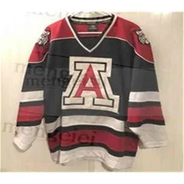 Chen37 C26 NIK1 Custom 2020 University of Arizona Wildcats Hockey Jersey ricamato cuciti personalizza qualsiasi numero e maglie da nome