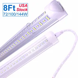 LED T8 Integrated Tube Light, 6500K (Super Bright White), Utility Shop Lights, Ceiling and Under Cabinet High Output Tubes Light, Double Sided for Garage, Warehouse OEMLED