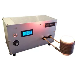 ZZKD Lab Supplies 3KW Induction Furnace Metal Melting Smelt Gold Copper Iron 1600 Celsius with Crucible