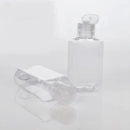 Opakowanie kosmetyczne 1 unz 2 unz 4 unz Plastikowe środki dezynfekcyjne żel Małe puste plastikowe butelki ściskające z klapką 30 ml 60 ml 100 ml 120 ml 250 ml