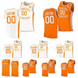 NCAA Basketball Tennessee Volunteers College 1 Kennedy Chandler Jersey 25 Santiago Vescovi 5 Zakai Zeigler 13 Olivier Nkamhoua 10 John Fulkerson Orange White