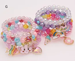 Multi Candy Beads Kids Bracciale gioiello Lucky Bracciale Happy Childre
