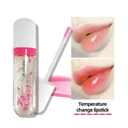 Lip Gloss Hengfang Makeup Moisturizer Sakura Smell Non-Marking Temperature Change Hydrating Nutritious Health H7687LipLip