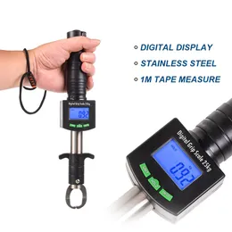 Fish Digital Scale Lip Grip Waterresistent med bandmått i rostfritt stål Grabber för fiskignutrustning