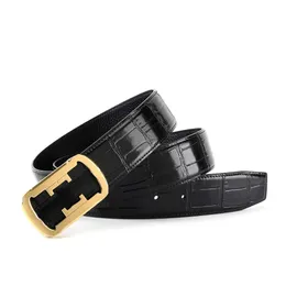 2022 Famous brand 3.8 wide stainless steel Classic luxury belt men's leisure leather smooth buckle trouser Korean version versatile business belt for men youth