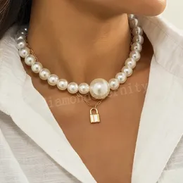 CHANMS perle di perle collana girocollo corto per donne in serbatoio di ciondoli da ciondoli set 2022 Gioielli di moda per colletti al collo