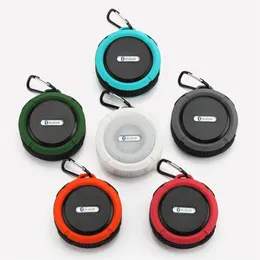 C6 Tragbarer drahtloser Mini Bluetooth -Lautsprecher wasserdichte Subwoofer Bluetooth Sound Box Lautsprecherhände TF Hände Duschlautsprecher213g