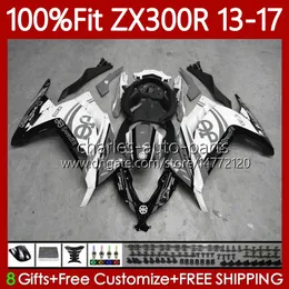 Kawasaki Ninja Ex ZX 3R 300 300R EX-300 ZX300 125NO.159 ZX-3R ZX-300R ZX3R GRAY BLACK ZX300R 13 14 15 2016 2017 EX300R 2013 2014 2015 16 17 16 16 주사