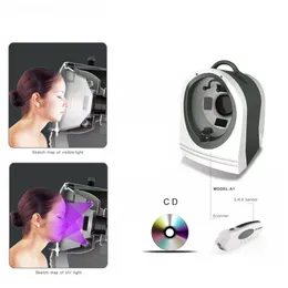 Professionale Skin Tester 3D Magic Mirror Digital Auto Analisi facciale Test delle rughe Lentiggini Il trattamento dell'analizzatore dell'acne fornisce risultati dettagliati Attrezzatura