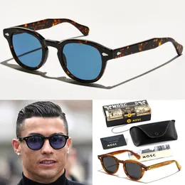 Toppkvalitets polariserade solglasögon män kvinnor Mode solglasögon Kvinnliga Man UV400 Vintage Acetat Ram Glasögon Gafas De Sol med låda