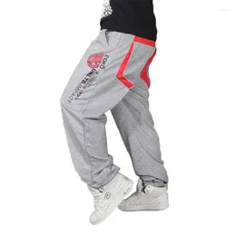 Pantaloni larghi Hip Hop Uomo Bodybuilding Pantaloni sportivi maschili Pantaloni sportivi Homens Running Street Style Workout Pantaloni sportivi da uomo Capispalla da jogging