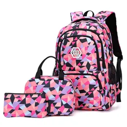 School Bags for Teenagers Girls Schoolbag Large Capacity Boys Printing School Backpack Set Rucksack Bagpack Kids Cute Book Bags 220705