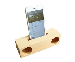 2023 Waterproof Amplifier Double Hole Natural Wood Speaker Holders Wireless Bluetooth Sound Amplifiers Hot Wholesale Home Phone Accessory Holder