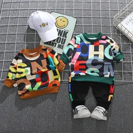 2pcs Toddler Baby Boy Girls Clothing sets Tops Hoodie T-shirt Pants Outfit Kids Clothes Set Baby Casual Tracksuit 0-4 years