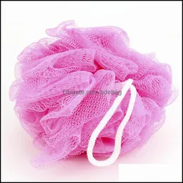 Loofah Bath Ball Mesh Sponge Milk Shower Accessories Nylon Brush 5G Soft Body Cleaning Drop Leverans 2021 Borstar Svampar Skrubber Bathr