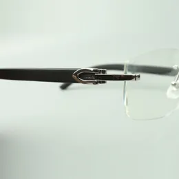 Cartier prescription eyeglasses frames black horn t8100904 rimless online