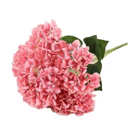 Decorative Flowers & Wreaths One Fake Round Hydrangea (5 Heads/Bunch) 19" Length Simulation Bougainvillea For Wedding Home Artificial